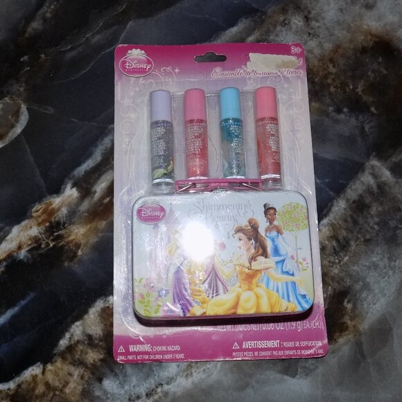Disney Princess Shimmering Beauty Lip Gloss Set .06 oz each NEW - Picture 1 of 3